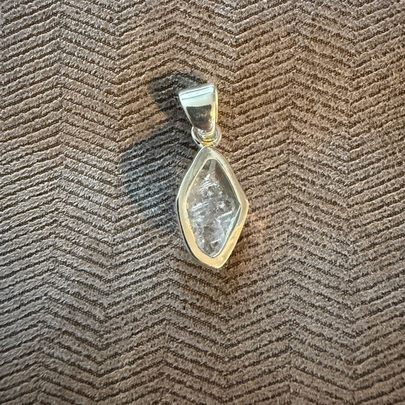Charles Albert Sterling Silver Herkimer Diamond Pendant - NEW!! - Picture 2 of 3